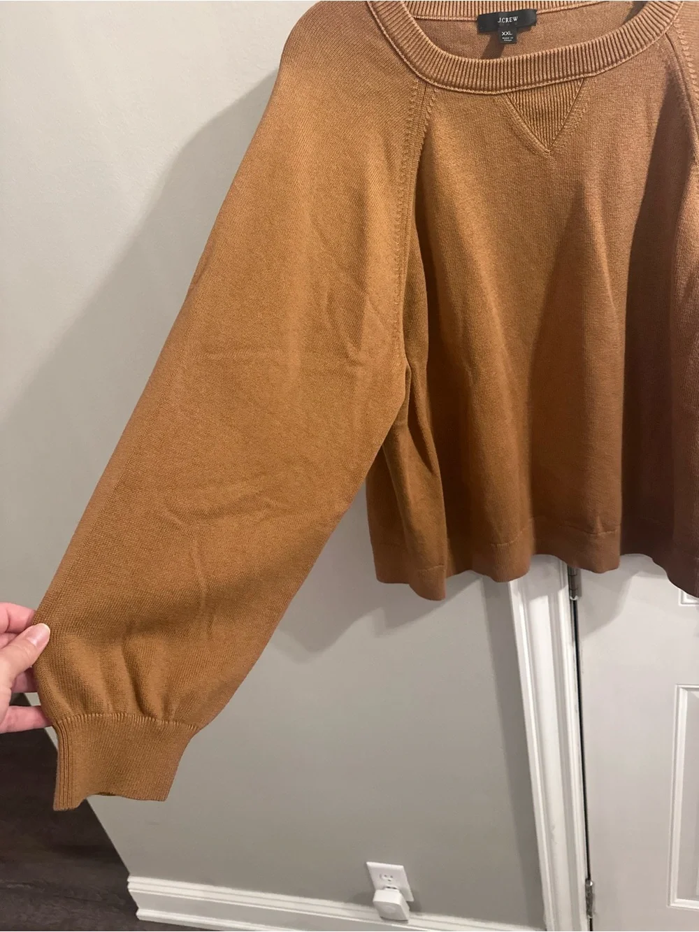 J. Crew Women's Crewneck Sweater in Camel